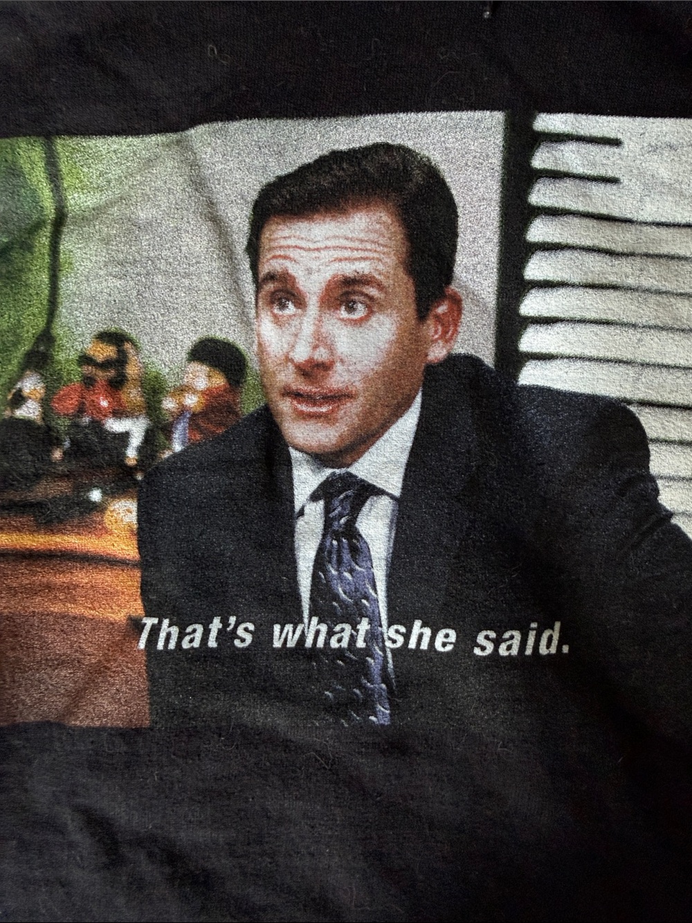 The Office "That's What She Said" Black Hoodie, Size M - Picture 3 of 4